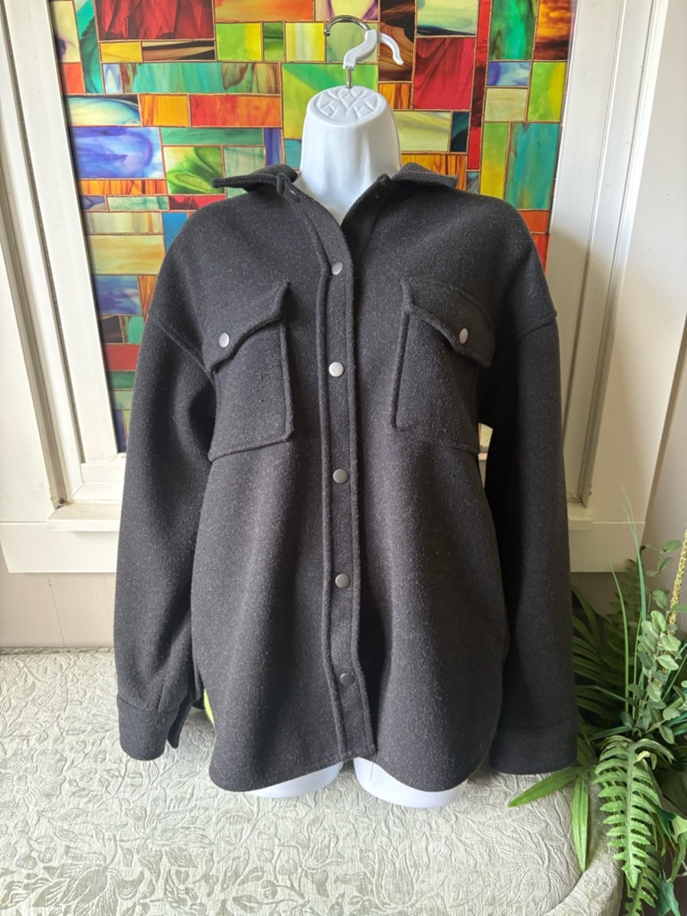 grey jacket